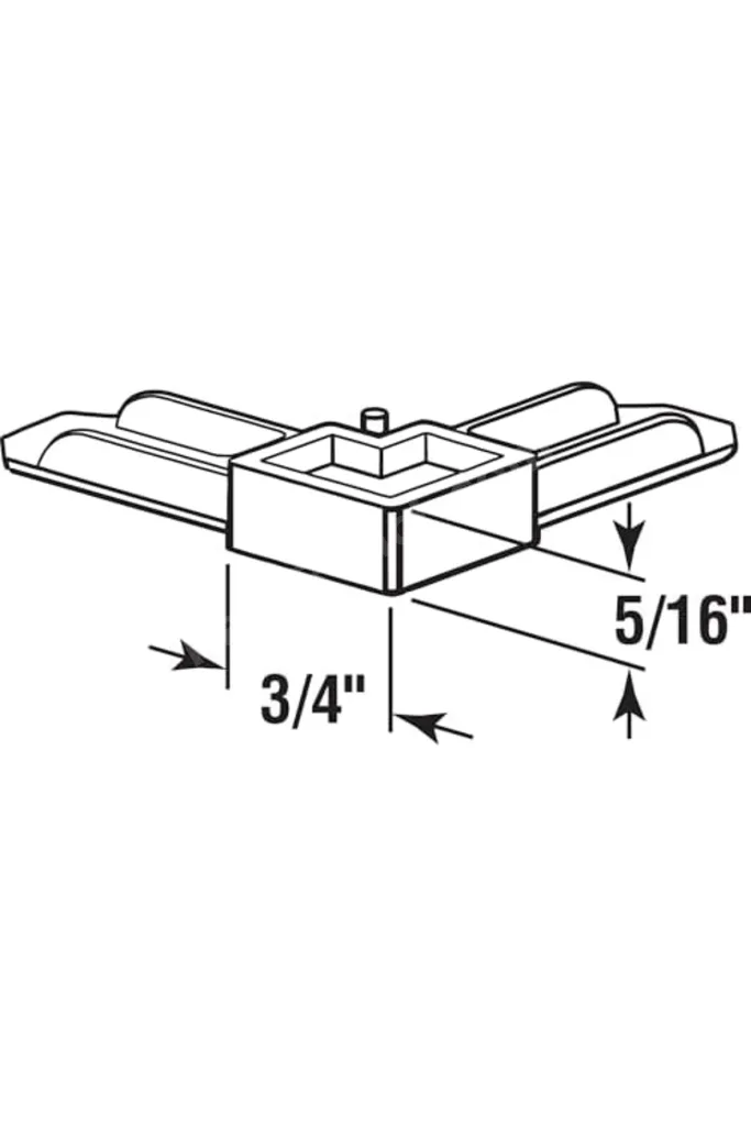 MP7728 – 50 Screen çerçeve köşe, 5/16 x 3/4 inç, bronz plastik, 50 adet 1268290