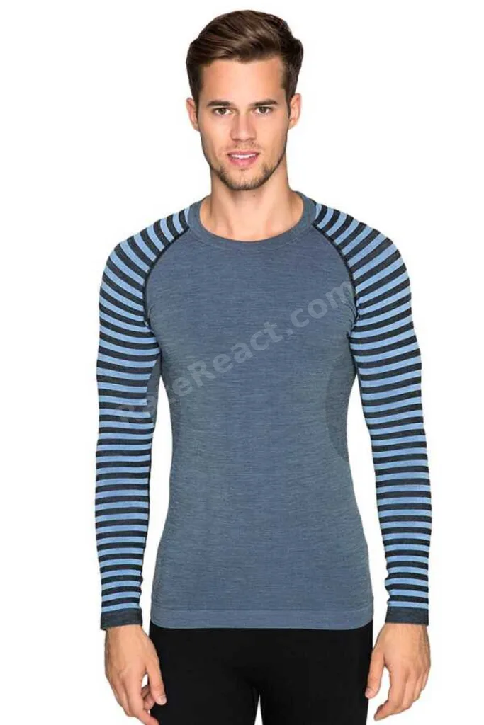 Ultimate Merino Erkek Seamless Termal Sweatshirt MAVİ