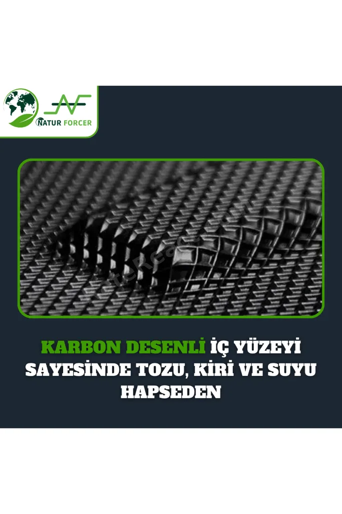 Renaut Clio 5 2019 Ve Sonrası 3d Karbon Desenli Havuzlu Oto Paspas