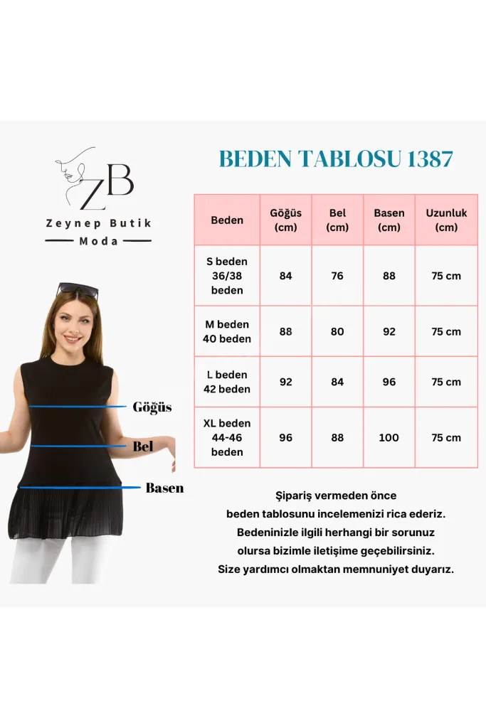 Piliseli Içlik Tunik 1387