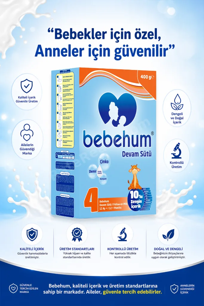 4 Numara Devam Sütü 12 Ay+ 400 gr x 10 Adet