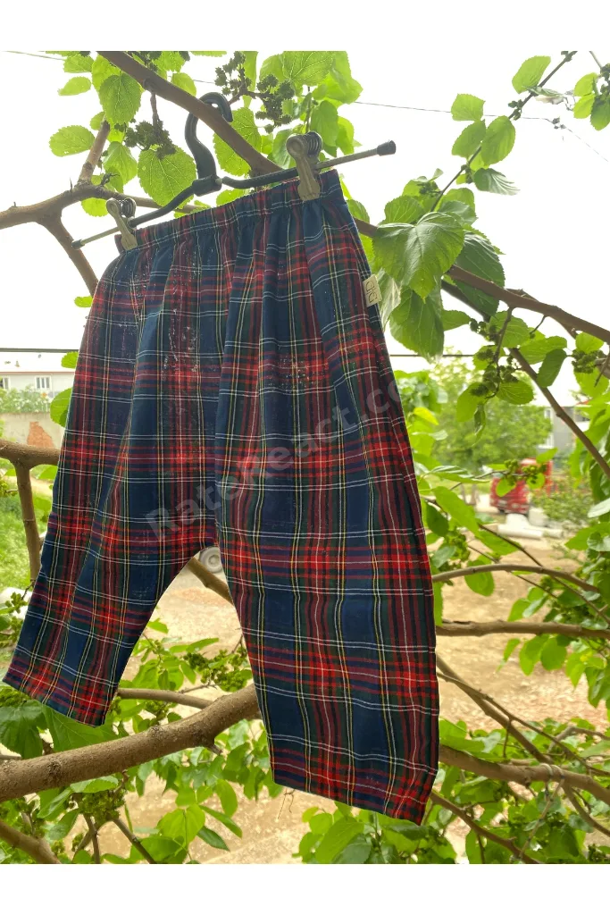 Ekoseli Unisex Şalvar