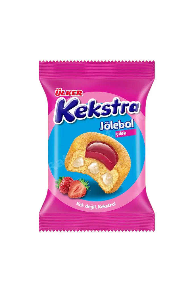 KEKSTRA ÇİLEKJÖLELİ KEK 40G - 10ADET