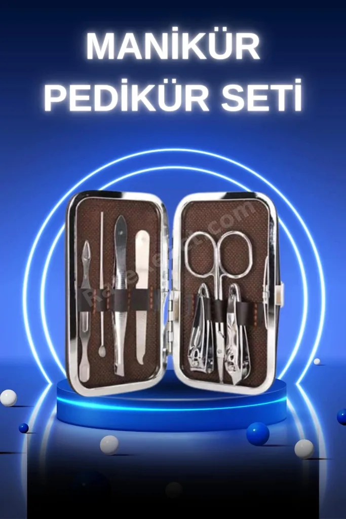 Manikür Pedikür Seti 7 Parça Tırnak Mantarı Tırnak Batığı Temizleme Taşınabilir
