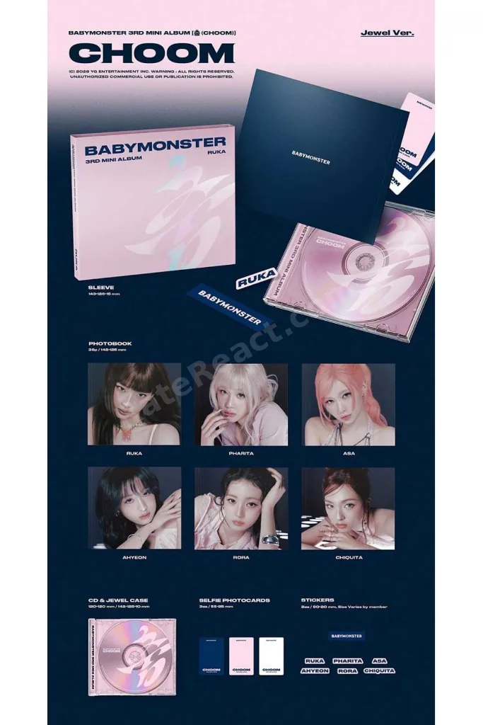 BABYMONSTER – 3. MİNİ ALBÜM [춤 (CHOOM)] (Jewel Ver.) - Chiquita