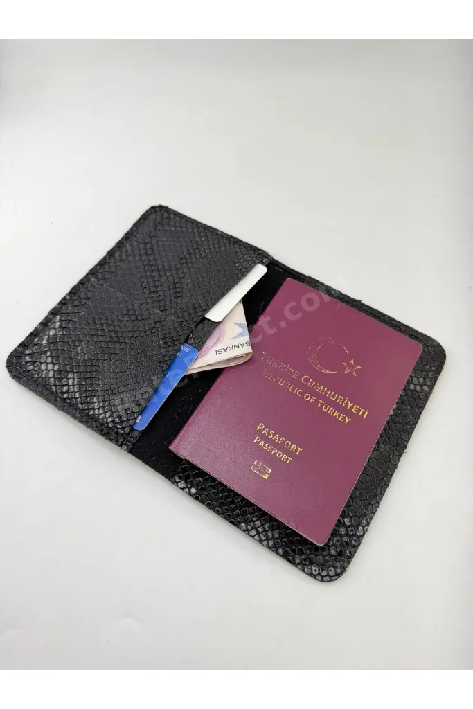 Cow Print Pasaport Kılıfı & Kartlık Unisex Seyehat Cüzdanı