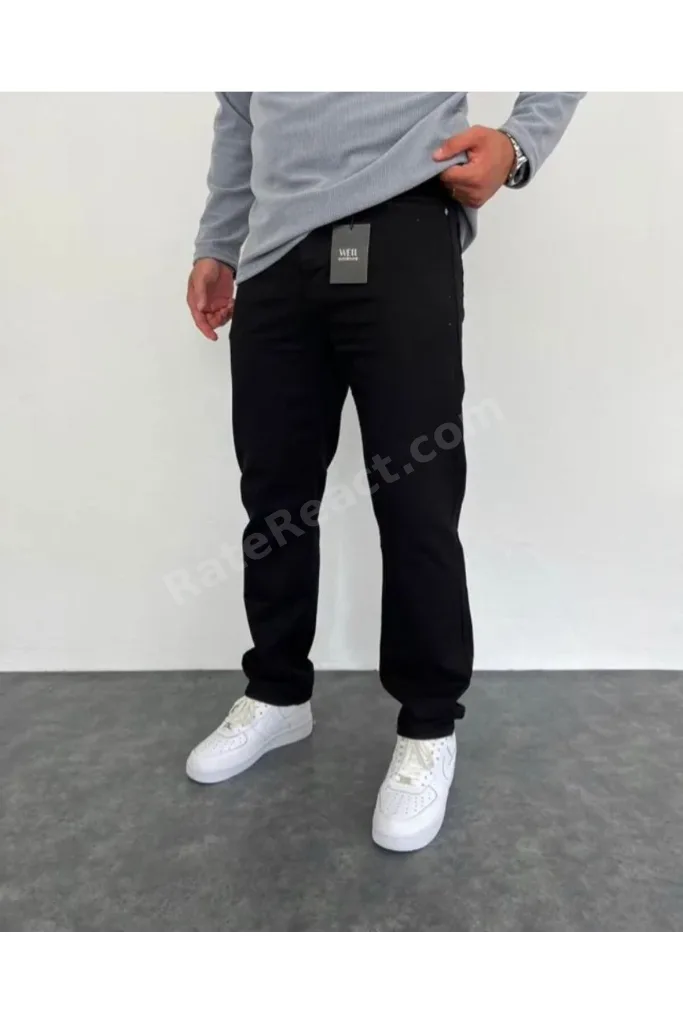 WE11 Siyah Baggy Jeans