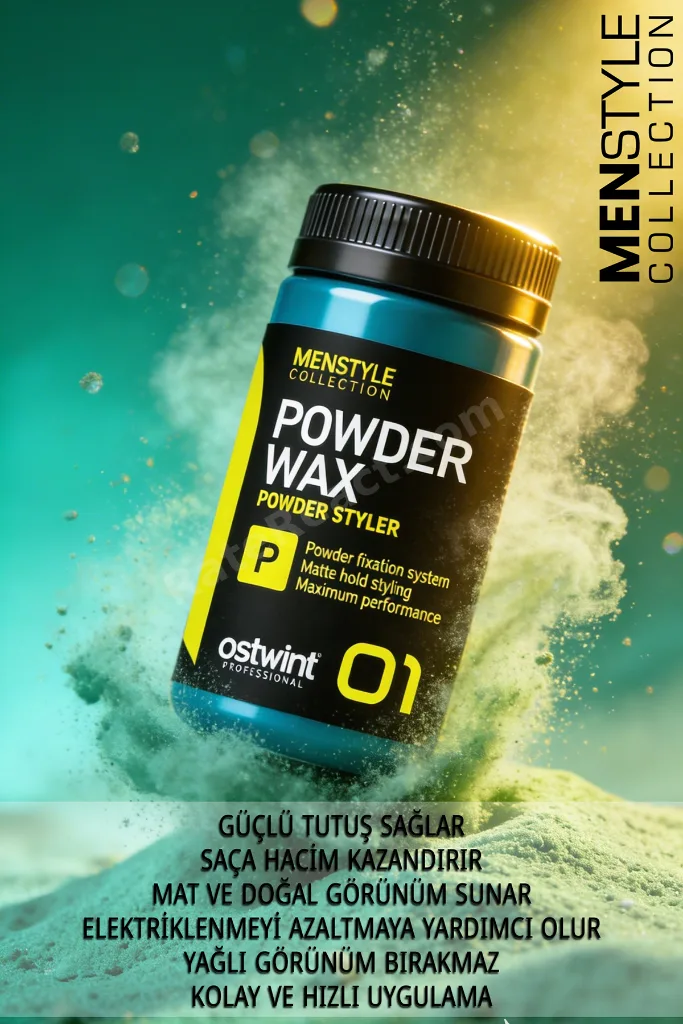 Saç Şekillendirici Toz (PUDRA) Wax Sert Yeşil 20 gr