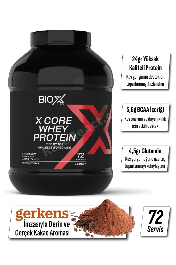 Whey Protein Tozu Çikolata Aromalı 2300 gr 72 Servis