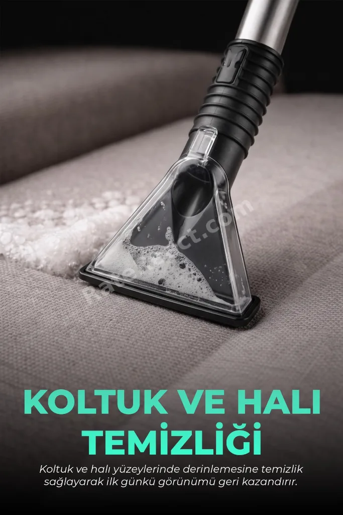 KT-503 Premium Koltuk & Halı Yıkama Makinesi (800W | 17 kPa)