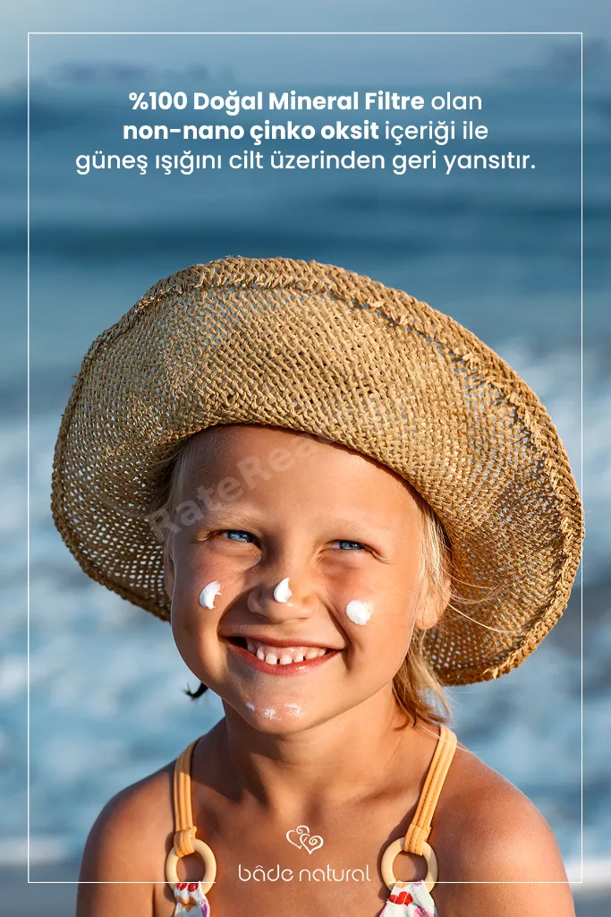 Çocuk Güneş Koruyucu Losyon 50+ SPF Yüksek Korumalı %100 Doğal Refill Paket 110 ml