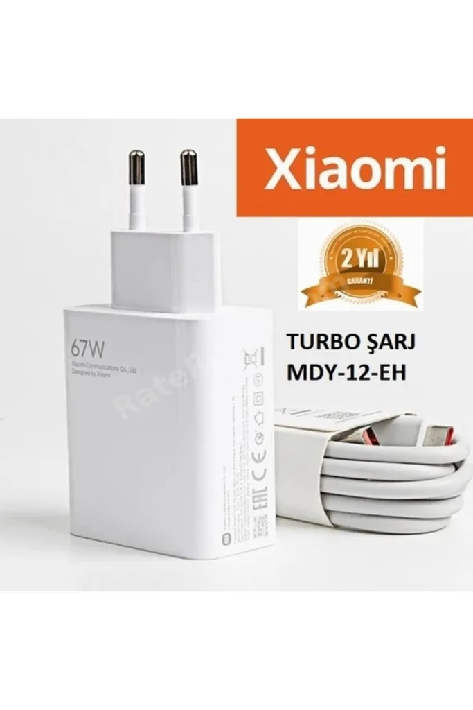 Day Xiaomi Mi 10 Pro 67 Watt Orjinal Turbo Şarj Cihazı Redmi Mi 6a Type-c Data Kablo + Myd-12-eh