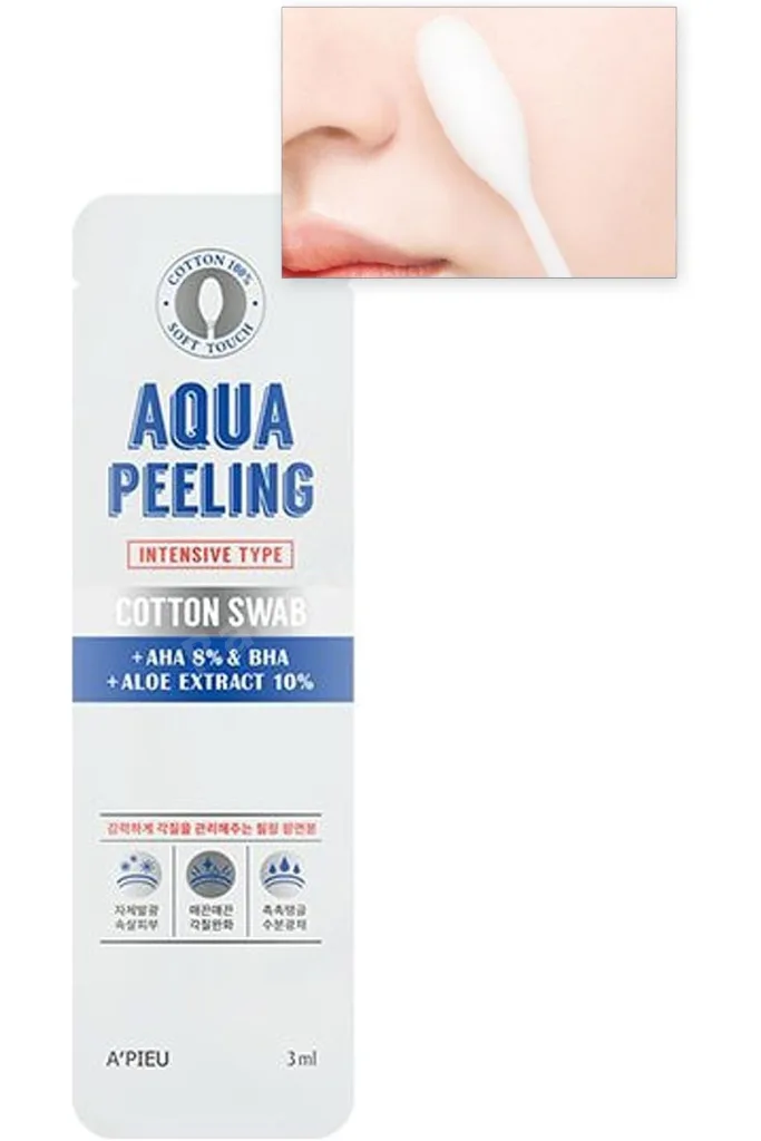 Yüzde Yüz Pamuk Peeling Çubuğu Yoğun Aqua Peeling Swab 1219822