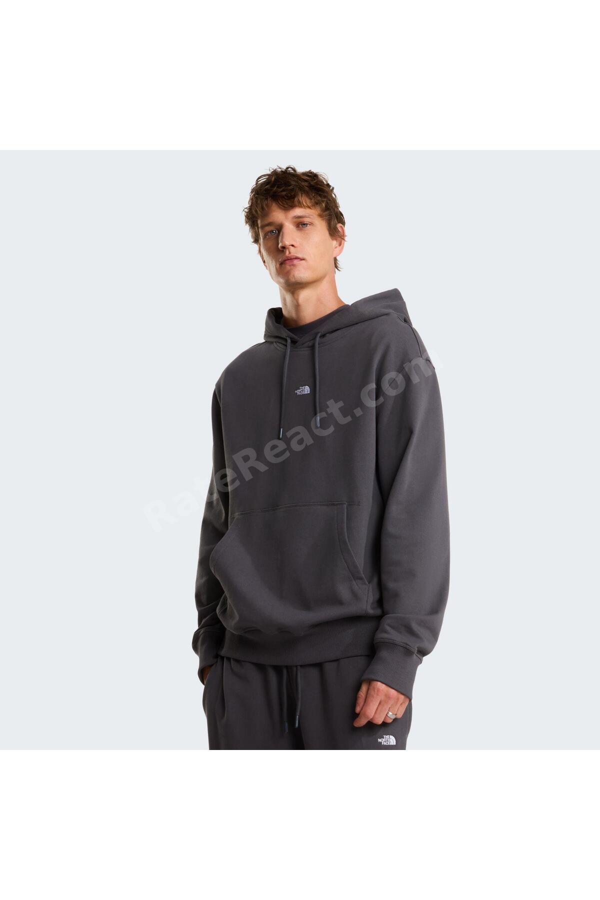 U ESSENTIAL LIGHT RELAXED HOODIE Unisex Sweatshirt NF0A8GQDRHI1 Gri-XL
