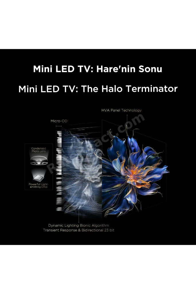 55Q6C 55" 139 Ekran Uydu Alıcılı 4K Ultra HD Smart QD Mini LED Google TV