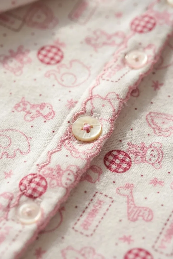 Mila Soft Safari Pembe Hayvan Figürlü %100 Pamuklu Patikli Bebek Pijama Takımı - Yumuşak Dokulu 2'li