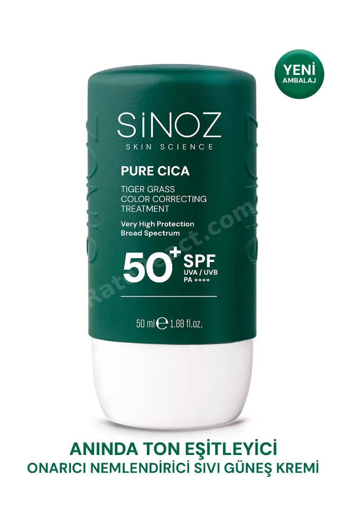 Pure Cica Tiger Grass Anında Ton Eşitleyici Onarıcı Nemlendirici SPF50+ Sıvı Yüz Güneş Kremi PA++++ (Koyu Tenler İçin)