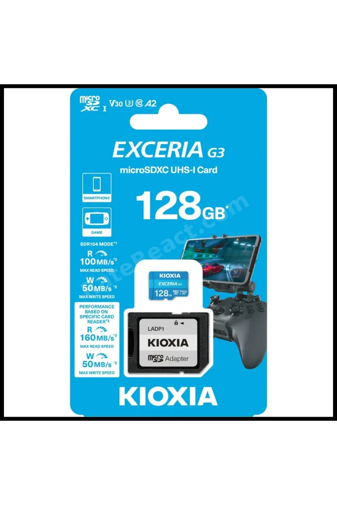 128gb Exceriag3, Lmex3l128gg2, A2 V30 4k, Cl10, 160mb/s, Microsd Kart Bellek (sd Adaptörlü)