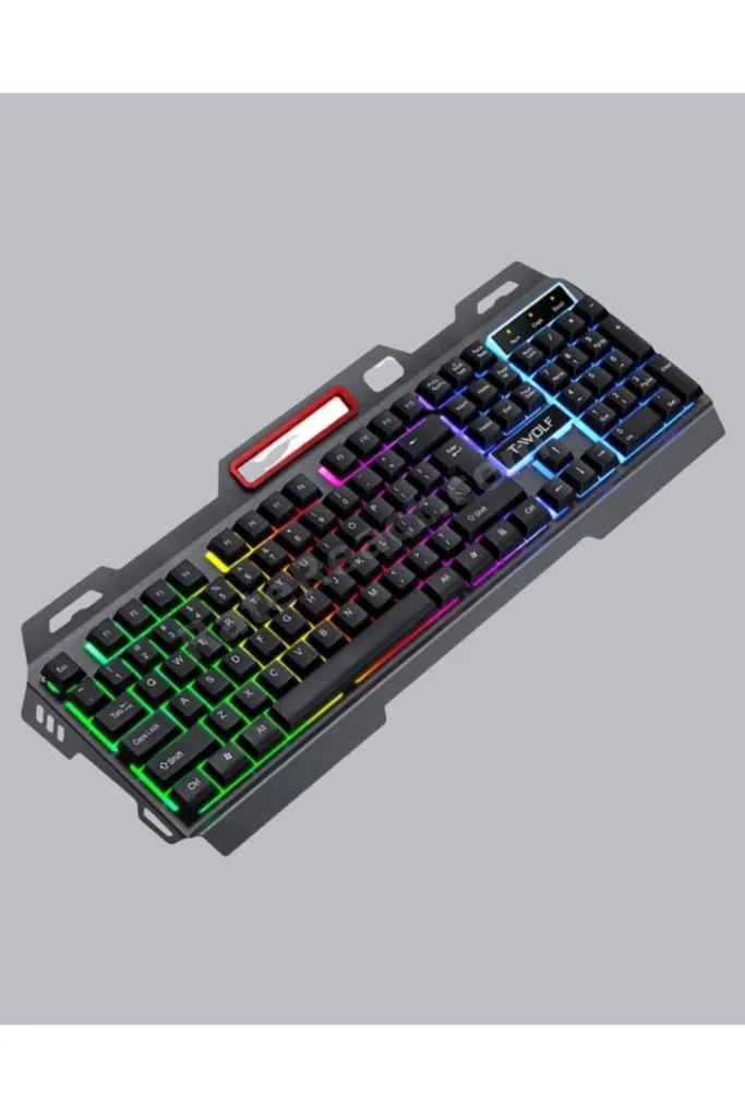 RGB Aydınlatmalı Klavye Mouse Seti – USB Bağlantılı Türkçe Q Ayarlanabilir DPI Ergonomik Yapı HBTKN-