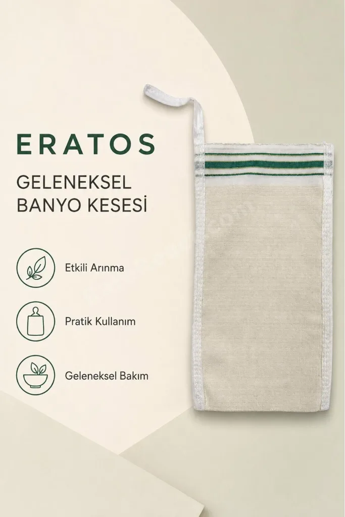 Orta - Sert Hamam Kesesi | Vücut ve Banyo Kesesi | Peeling Kesesi | Geleneksel Türk Hamam Kesesi