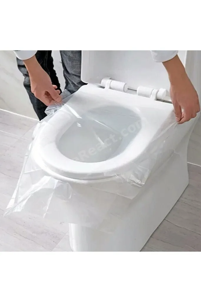 5 Adet/paket Taşınabilir Tek Kullanımlık Tuvalet Koltuğu Su Geçirmez