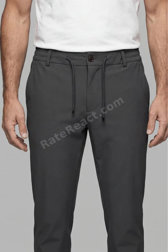 Haki Fermuarlı Bağcıklı Lastikli Spor Jogger Pantolon