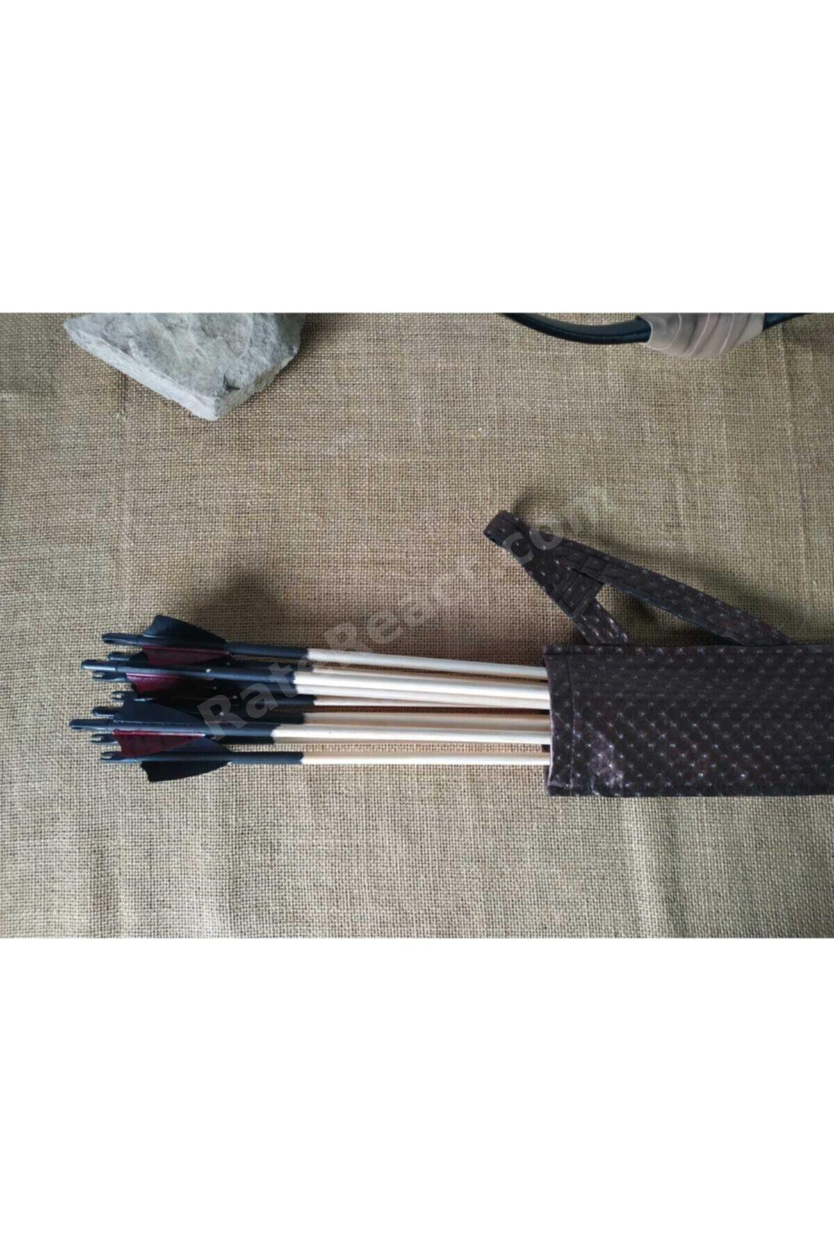 Geleneksel Okçuluk Başlangıç Seti (Basit Tirkeş +10 Ok +zihgir)