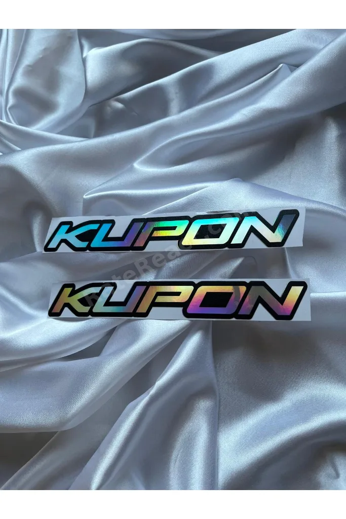 KUPON HOLOGRAM STİCKER 2 ADET OTO MOTO AKSESUAR