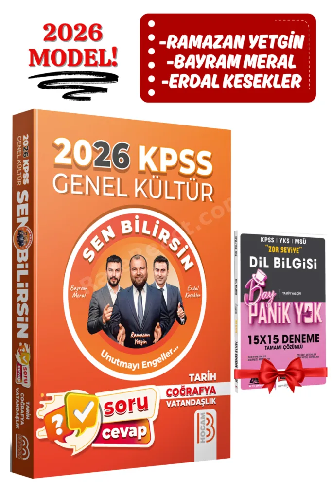 Benim Hocam Yayınları 2026 KPSS GK Sen Bilirsin Tarih-Coğrafya-Vatandaşlık Soru Cevap Kitabı