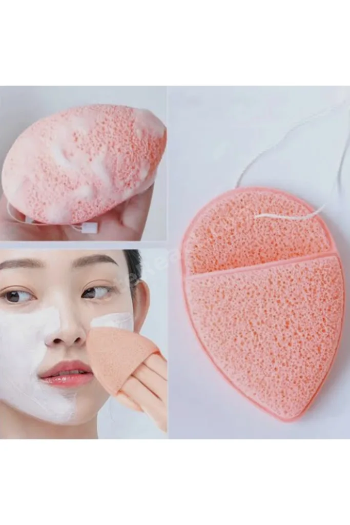 Yüz Temizleme Peeling Süngeri Parmak Geçmeli Yüz Temizleme Sünger 1 ADET