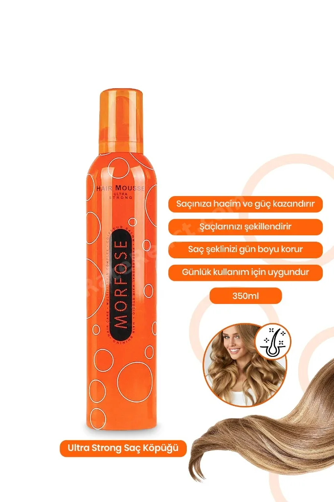 Saç Köpüğü Ultra Sert Turuncu 350 Ml + Saç Köpüğü Siyah 350 Ml