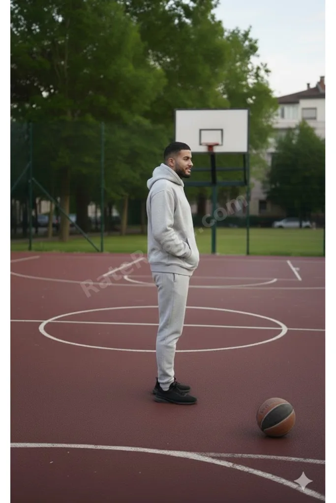 Gri Kanguru Model Oversize Plus Size Kalıp Erkek Büyük Beden Sweatshirt