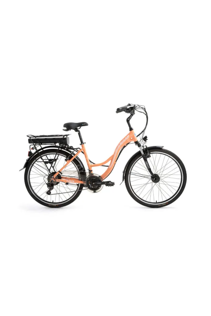 BİSAN FLORİDA ELEKTRİKLİ BİSİKLET 43 CM V 26 JANT 21 VİTES MERCAN BEYAZ