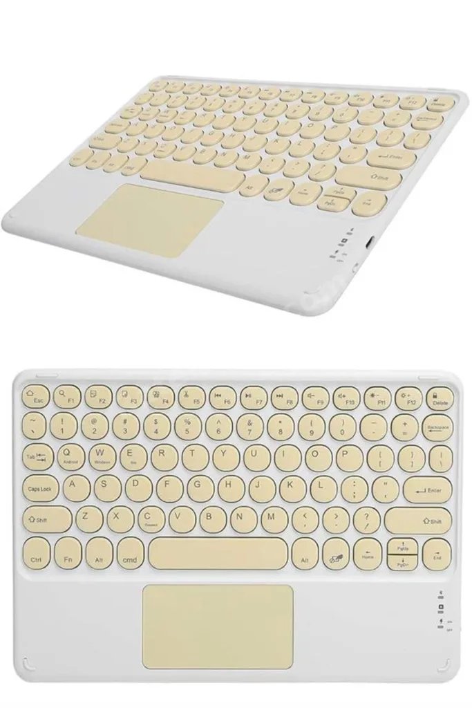 Bluetooth Touchpad Klavye Ultra İnce Taşınabilir Q Klavye