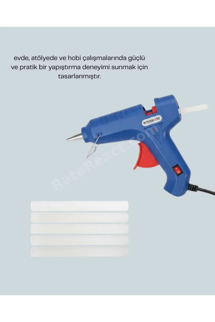 40W Sıcak Mum Silikon Tabancası 5 Silikon Hediyeli Hızlı Yapıştırma