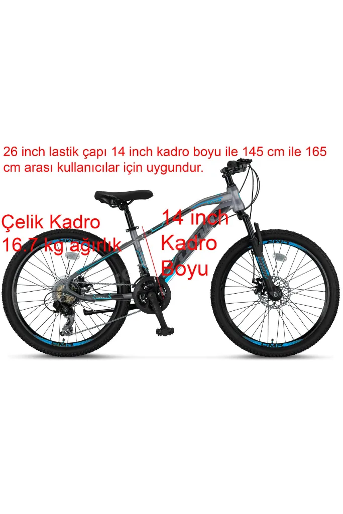Arcus 26 Jant Mekanik Disk Fren Dağ Bisikleti 2613 (145-165 cm arası boy)