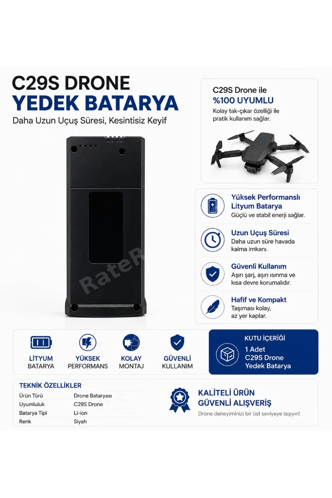 C29S Drone Yedek Batarya | Drone Pili