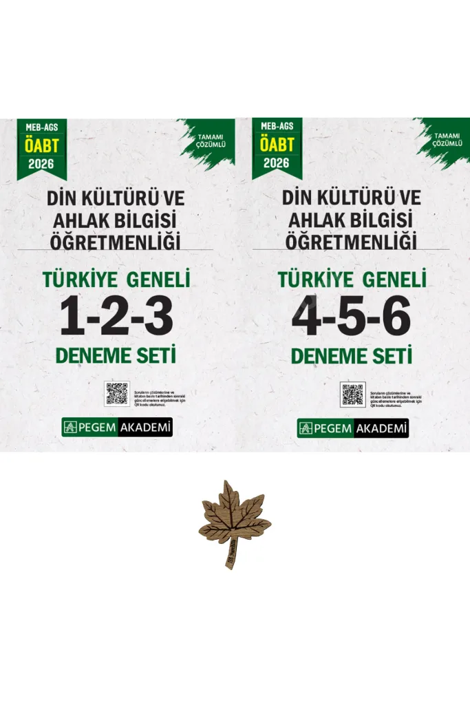 2026 MEB AGS ÖABT Din Kültürü Öğretmenliği Tamamı Çözümlü Türkiye Geneli 1-2-3-4-5-6 (6'lı Deneme Seti)