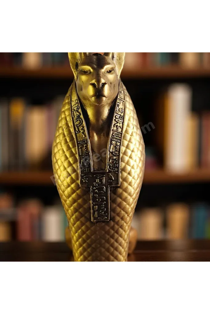 Antik Mısır Anubis & Obelisk Seti – Gizemin ve Koruyuculuğun Sembolü