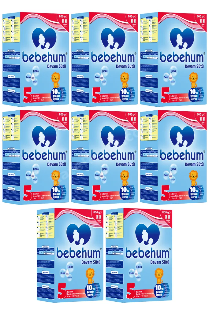 5 Numara Devam Sütü 2 Yaş+ 800 gr x 8 Adet