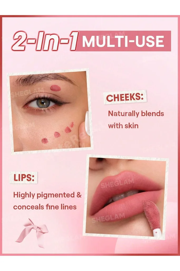 Air Plush Lip & Cheek Cream - High Winds Doğal Bitişli Kadife Dokulu Dudak ve Yanak Kremi (Likit Allık & Ruj)
