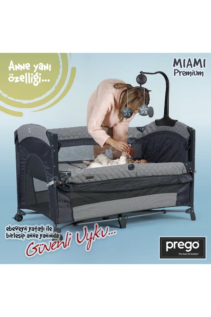 Miami Premium Dönenceli Anne Yanı Oyun Parkı 8040
