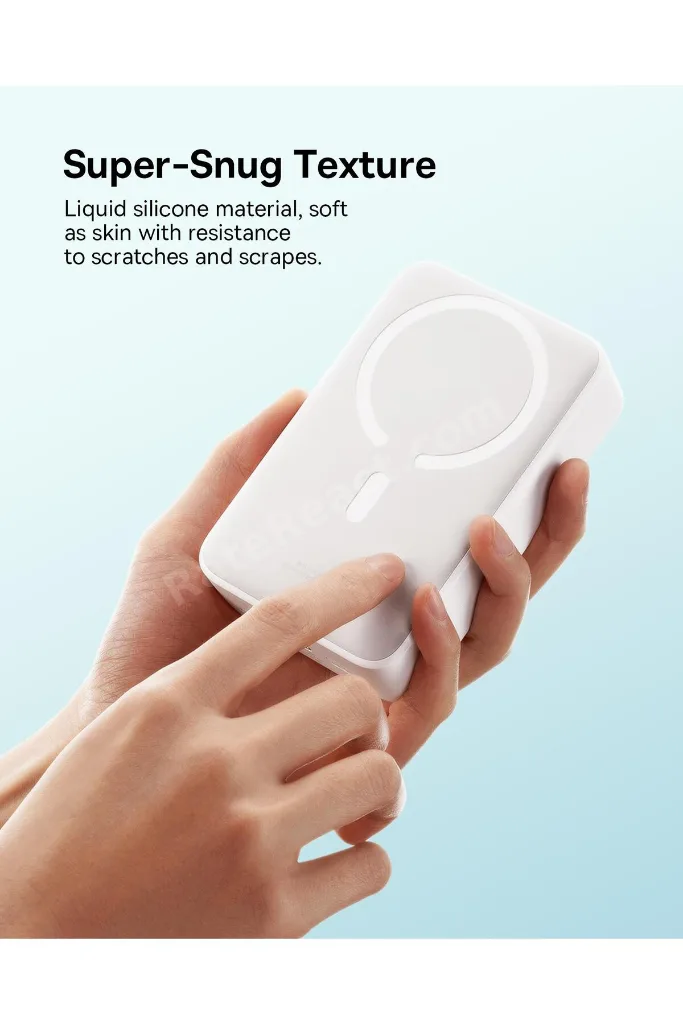 EnerFill FM41 Mini Magsafe Powerbank 20.000 mAh 20W - Beyaz (C'den C'ye 20V/3A 30cm beyaz kablolu)