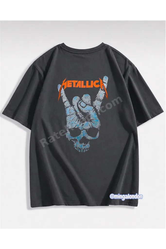 Metalica Özel Baskılı Overisize T-shirt
