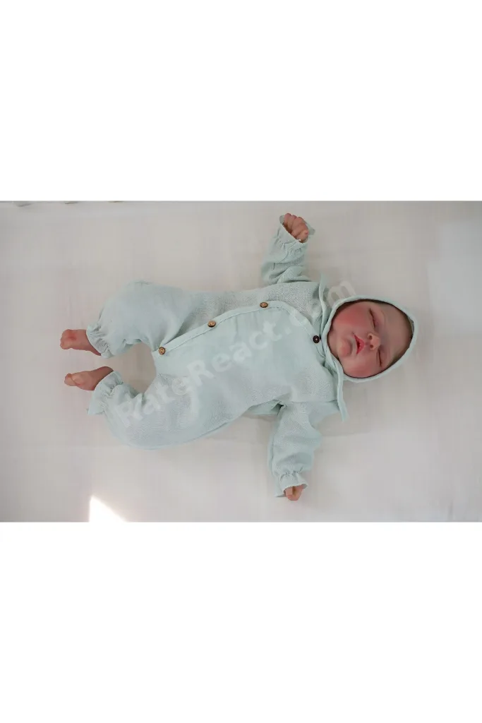 Yenidoğan %100 Pamuk Müslin Yumuşak Organik Dokulu Unisex 10'lu Hastane Çıkışı Bebek Seti