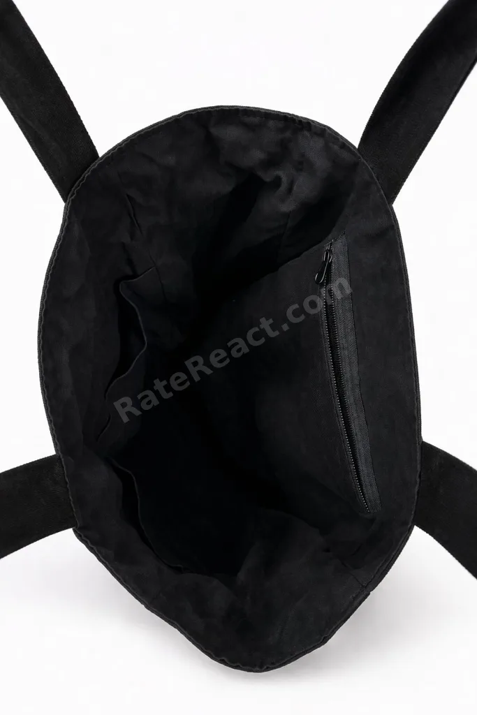 Siyah Geniş Hacimli Çok Cepli Tote Bag