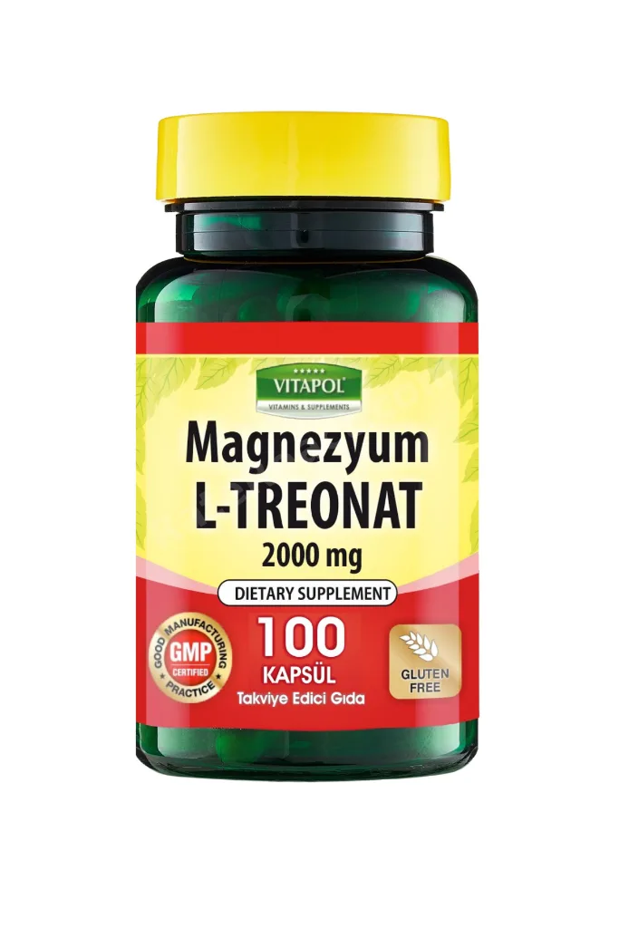 Magnezyum L Treonat 2000 Mg 100 Vegan Kapsül