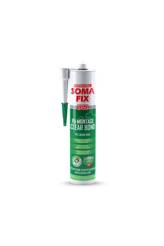 Solvent Bazlı Sıvı Çivi Şeffaf S150P -310ml 400gr