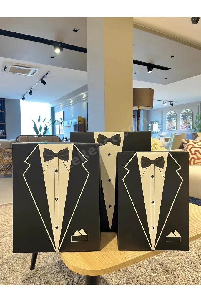 Damat Bohçası-Damat Kutusu-Çeyiz Bohça Kutusu-3 Lü Hediye Seti-hediye Kutusu 3'lü Set-Dam