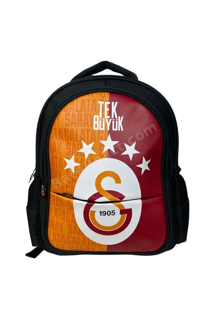 Beş Yıldız Lisanslı Çok Bölmeli Fermuarlı Okul Sırt Çantası Set Çanta Kalemlik Beslenme ve Suluk